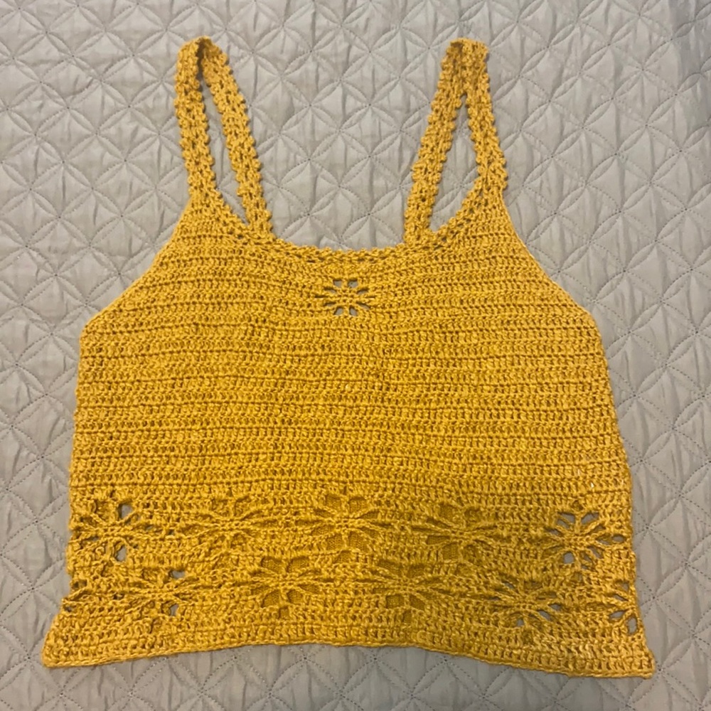 American Eagle Crocheted tank